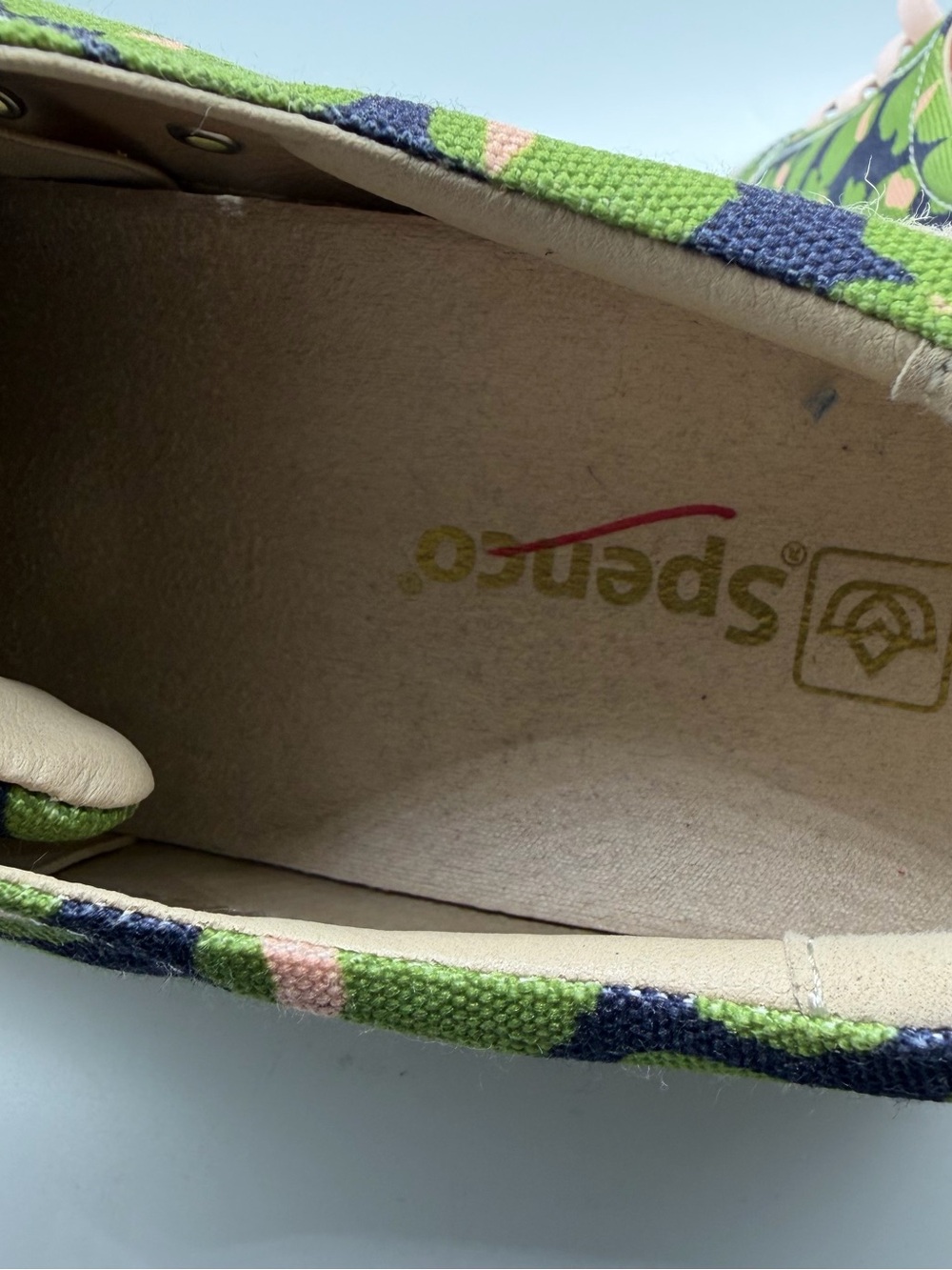 Spenco Camo Platform Sneakers Pink Green Espadrille Shoes Women’s 12 - Picture 7 of 9